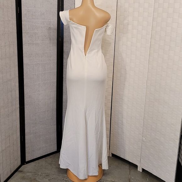 BRAND NEW DRESS THE POPULATION LOGAN OFF-THE-SHOULDER SWEETHEART DRESS - Picture 8 of 16